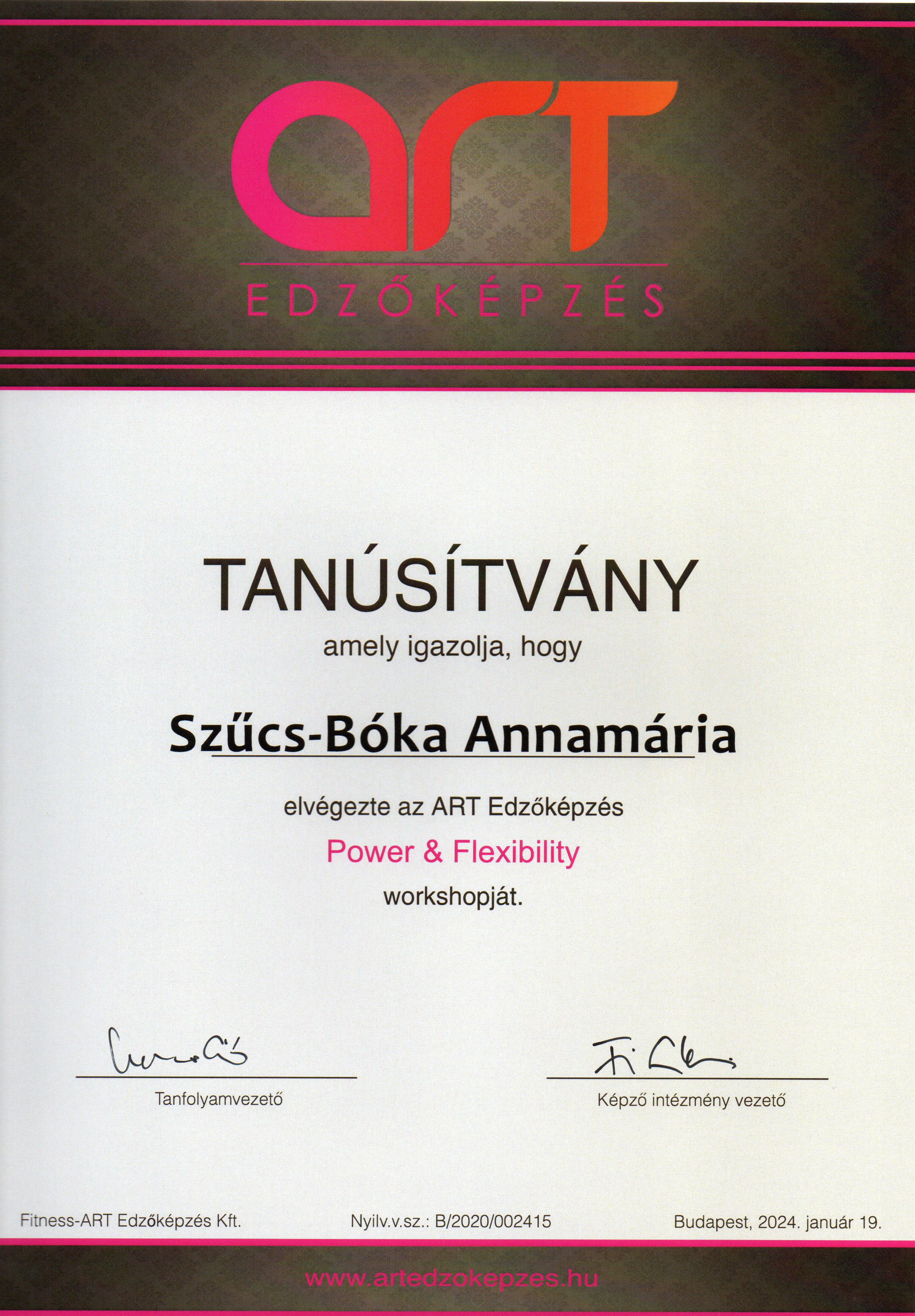 Tanúsítvány